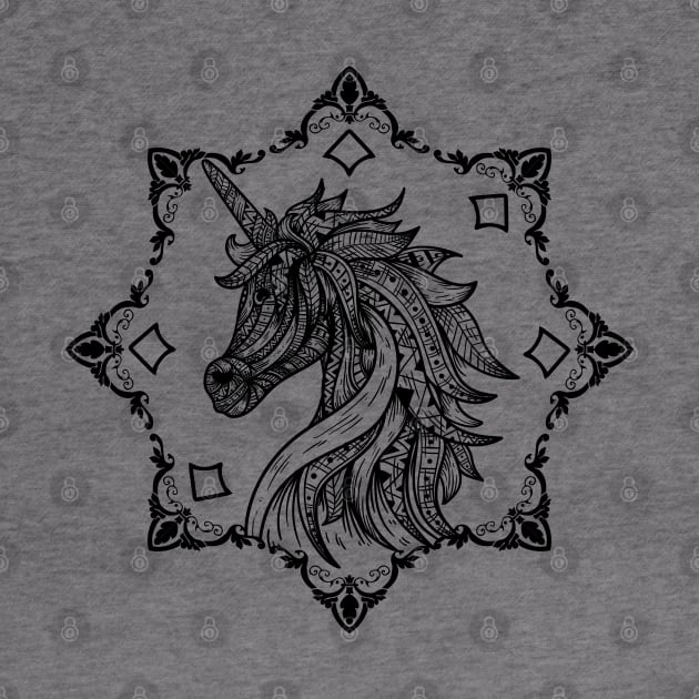 Mandala Unicorn Spirit by ArtRoute02